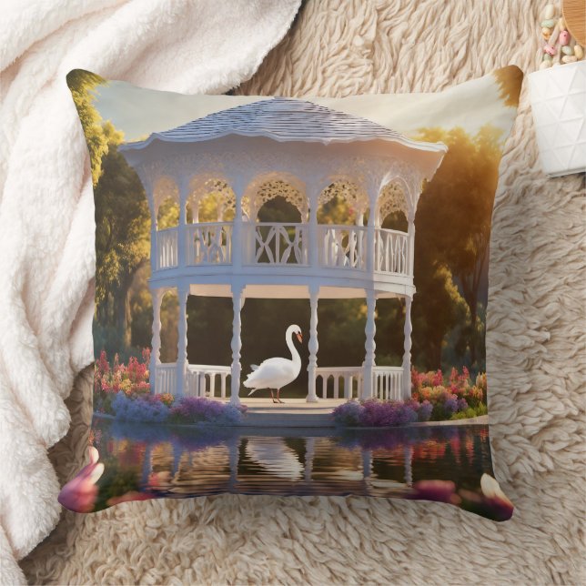 Coussin Gazebo - Un gazebo est un pavillon, kiosque ou glo (Couverture)