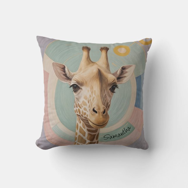 Coussin Géant doux : Pastel Giraffe (Recto)