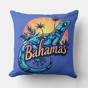 Coussin Gecko des Caraïbes aux Bahamas