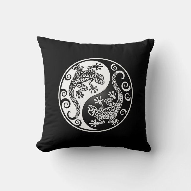 Coussin Geckos de Yin Yang (Recto)