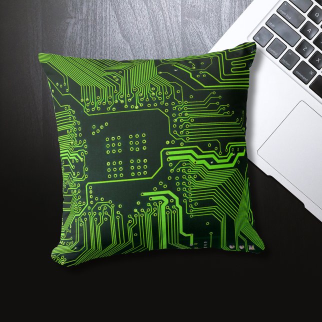 Coussin Geek de la carte de circuit électronique Nerd PCB  (Créateur téléchargé)