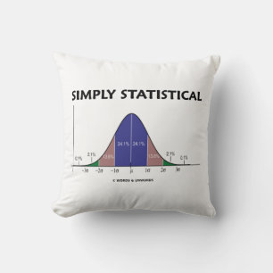 Coussin Geek simple statistique de courbe Bell Humour