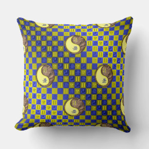 Coussin Gémeaux & Bœuf de Terre