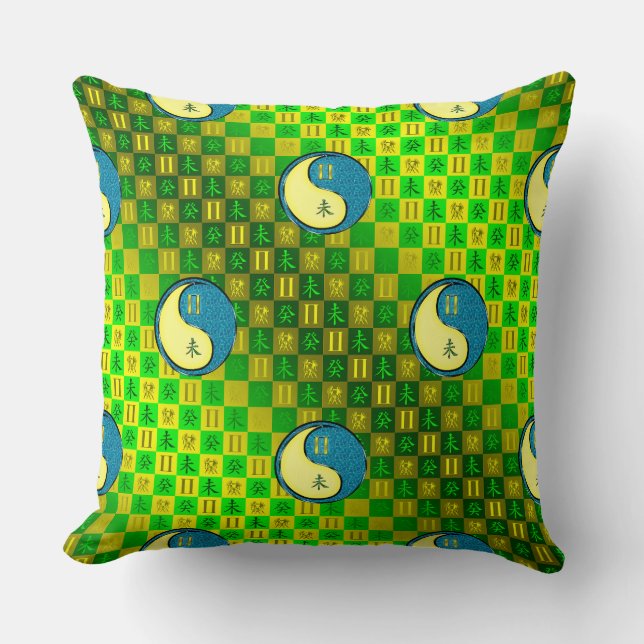 Coussin Gémeaux & Chèvre d'eau (Recto)