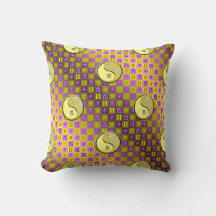 Coussin Gémeaux & Coq de Métal