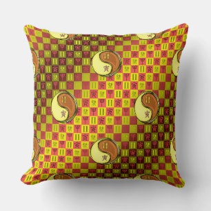 Coussin Gémeaux & Tigre de Bois