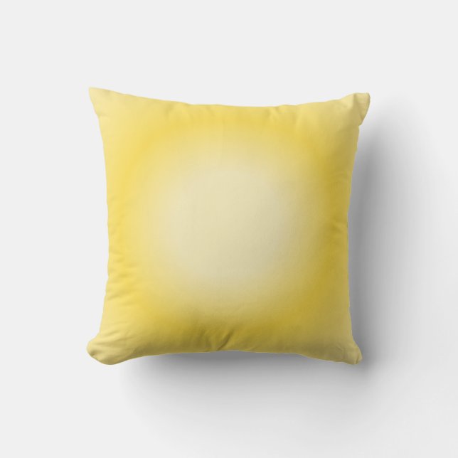 Coussin Gemini Aura Gradient, Gemini Zodiac, Aura Jaune (Recto)