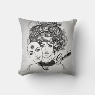 Coussin Gemini Masqué Lady Zodiac