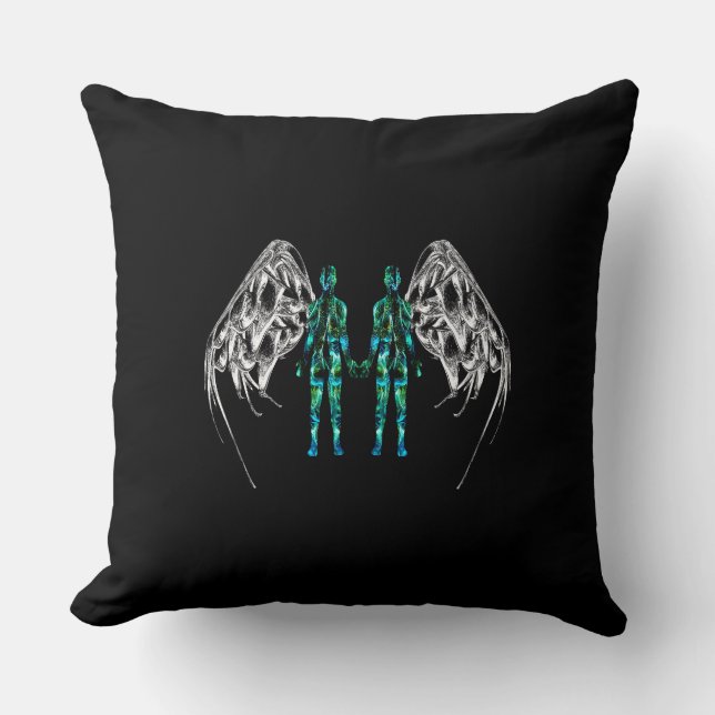 Coussin Gemini – The Twin Currents (Recto)