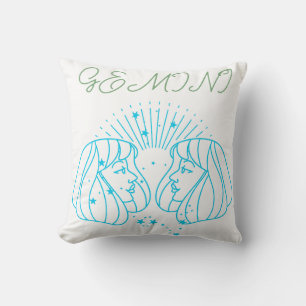 Coussin Gemini Zodiac : Astrologie Artistique Cadeau pour