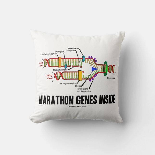 Coussin Gènes de marathon dans la réplication de l'ADN (Recto)