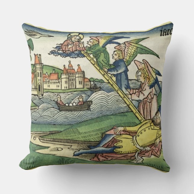 Coussin Genèse 28 l'échelle de 10 Jacob, de 'Nuremberg (Recto)