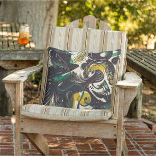 Coussin Genèse II de Franz Marc : Abstraite vivante