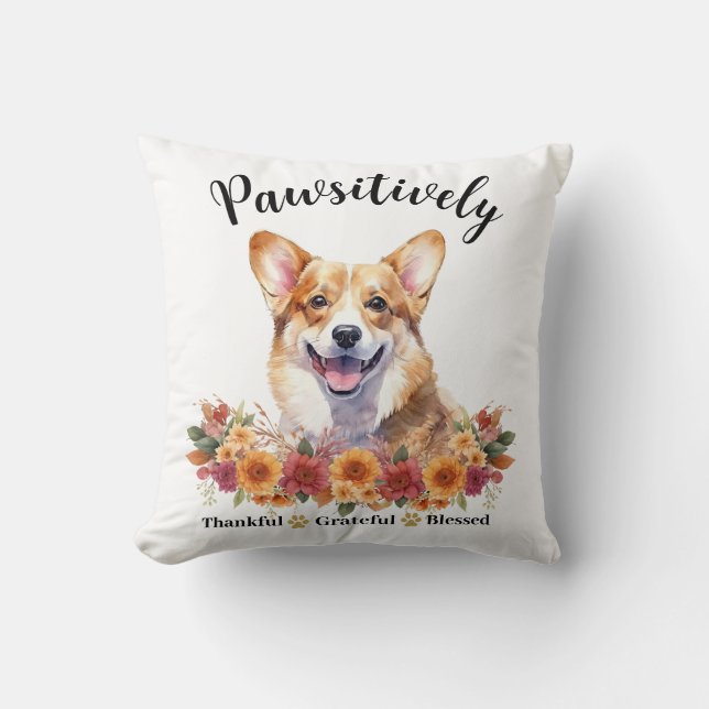Coussin Génial et gracieux, bienheureux, mignon chien (Recto)