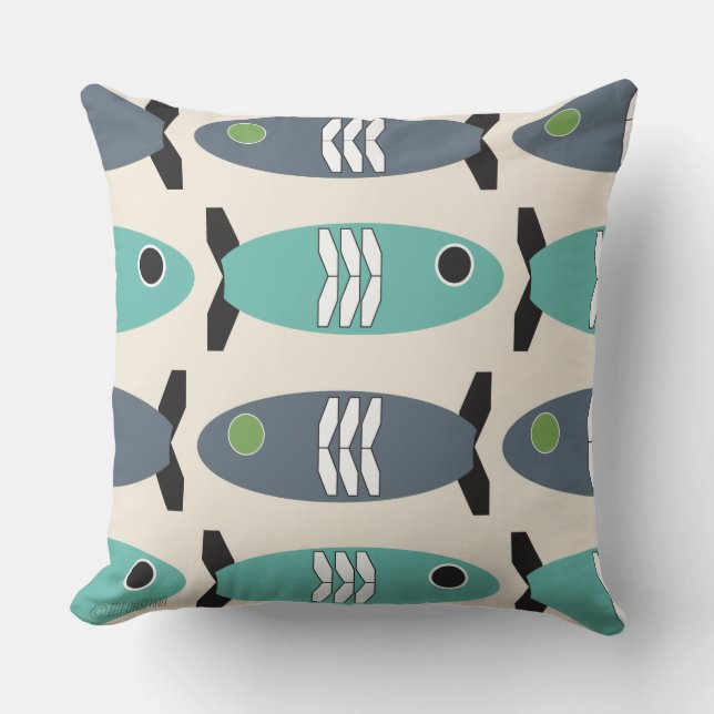 Coussin Geo fish (Recto)