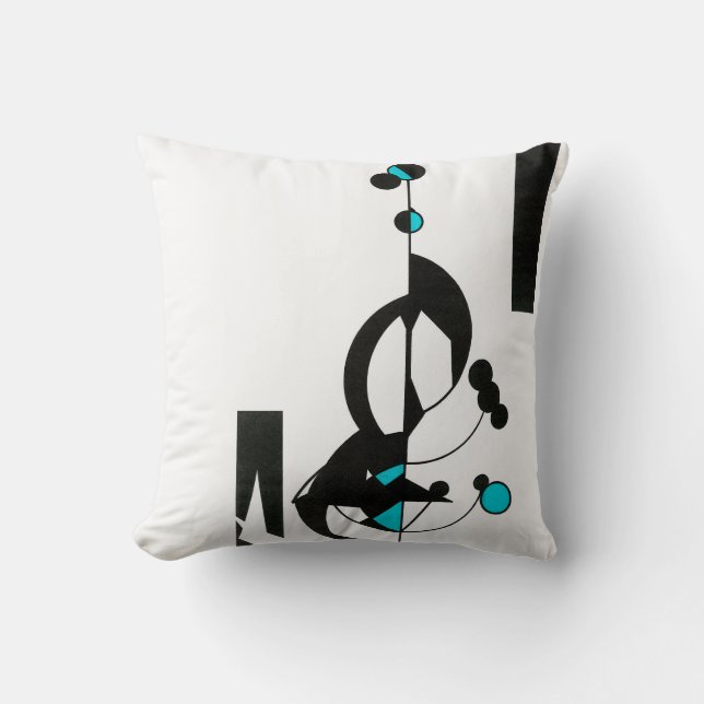 Coussin Geo turquoise (Recto)