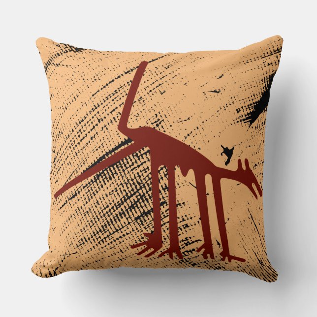 Coussin Géoglyphes Nazca Pérou Animaux (Recto)