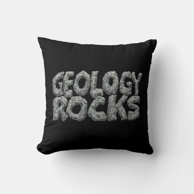 Coussin Géologie Rocks - Earth Science Pun (Recto)