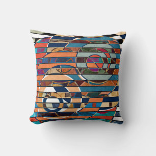 Coussin Géomètre de paysage artistique minimaliste moder