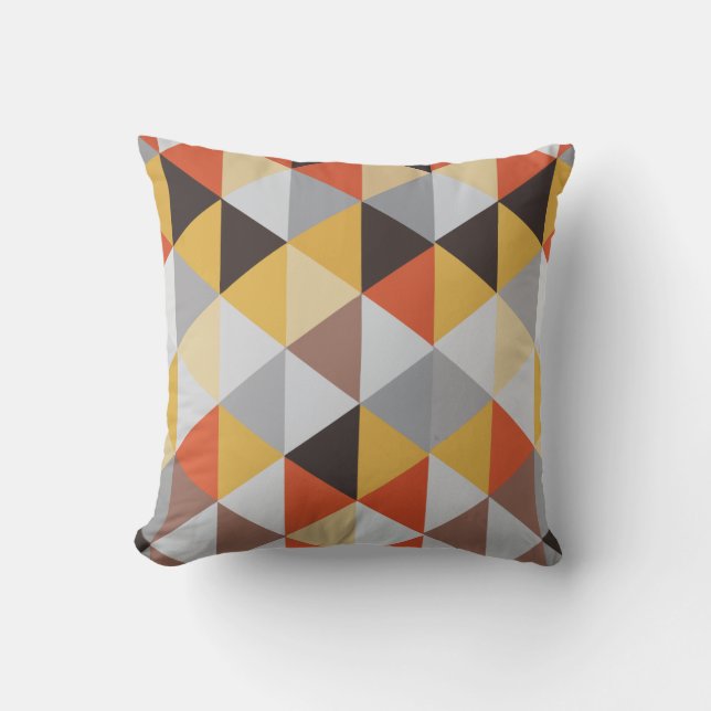 Coussin Geometric Flame (Recto)