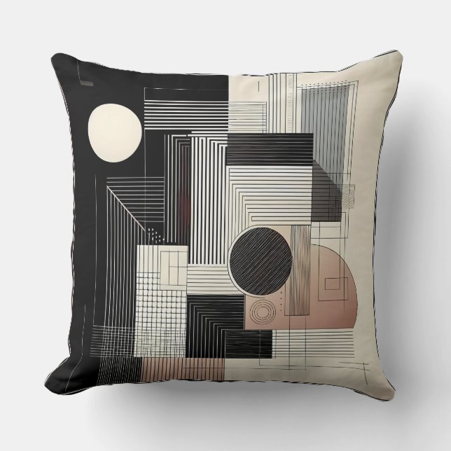 Coussin Géométrie bicolore (Recto)