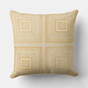 Coussin Géométrie de cadre doré