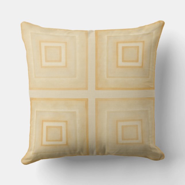 Coussin Géométrie de cadre doré (Verso)