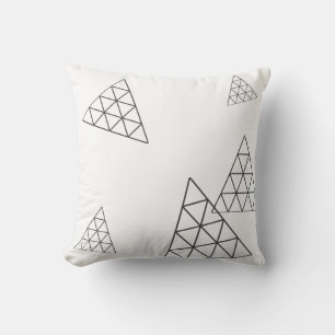 Coussin Géométrie de triangle pyramidale élégante