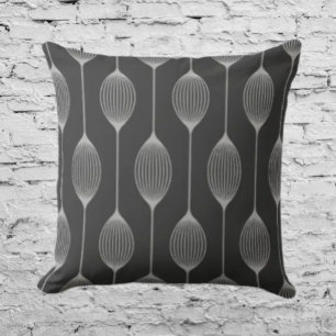 Coussin Géométrie monochrome – Motif abstrait