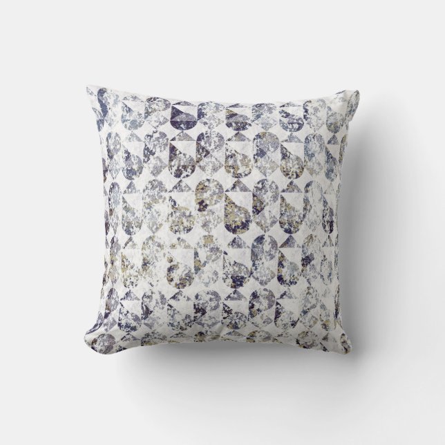 Coussin Géométrie texture répétition motif classique abstr (Recto)