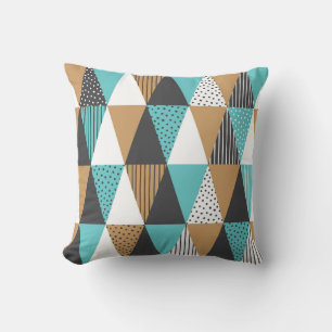 Coussin Géométrie vintage : illustration Abstraite.