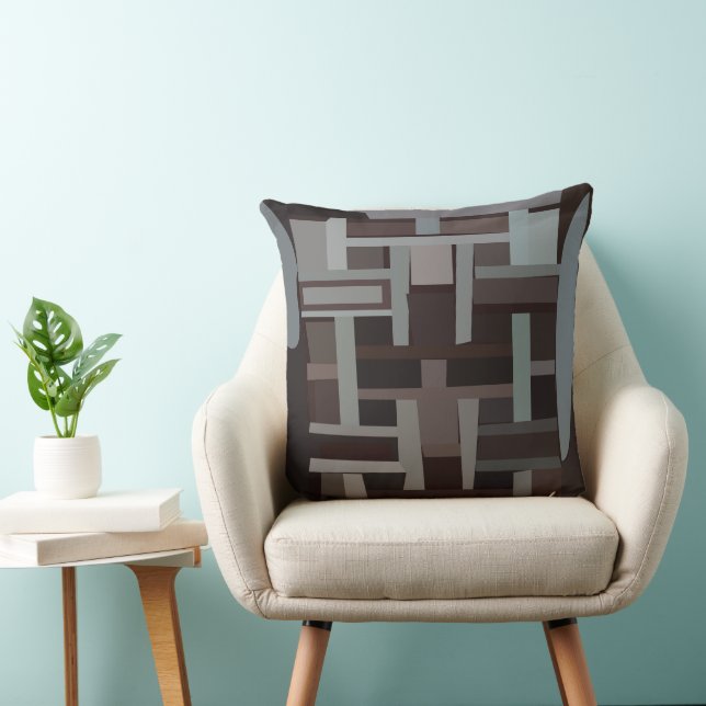 Coussin Géométrique Moderne du Milieu du Siècle  (Chaise)