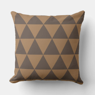 Coussin géométrique or et noir moderne