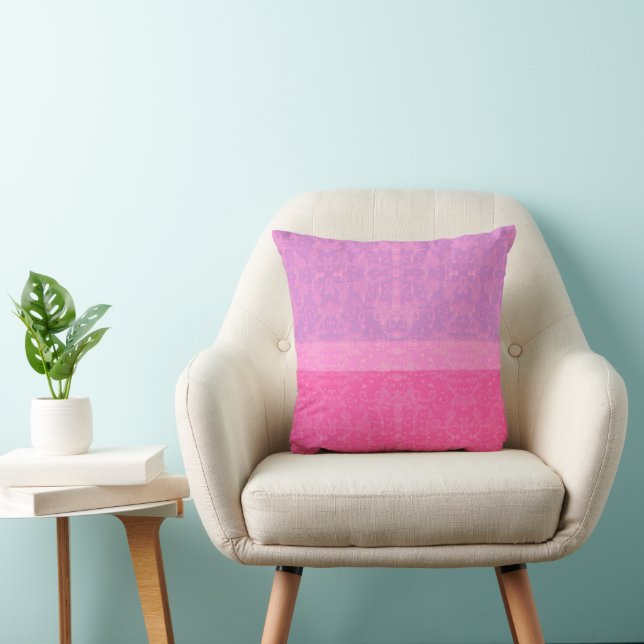 Coussin géométrique rose (Chaise)