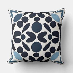 Coussin Géométrique Symétrique Abstrait Luxueux Vibrant