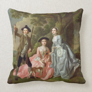 Coussin George Rogers avec son épouse, Margaret, et son
