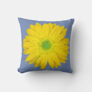 Coussin Gerbera jaune
