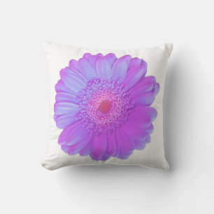 Coussin Gerbera marguerite violette