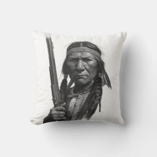 Coussin Geronimo noir et blanc