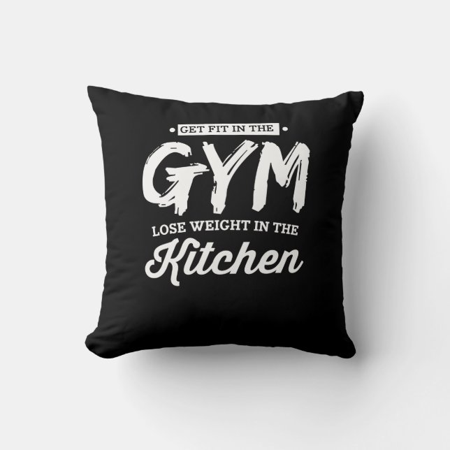 Coussin Get Fit In the Gym Lose Weight (Recto)