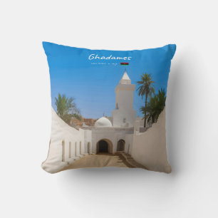 Coussin Ghadames, Libye - Mosquée Blanche