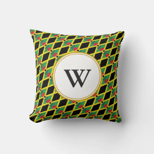 Coussin GHANA JAMAÏQUE Double Héritage Monogramme Bénie