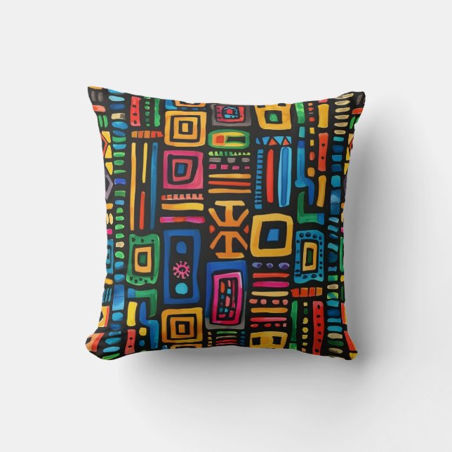 Coussin Ghana Kente (Recto)