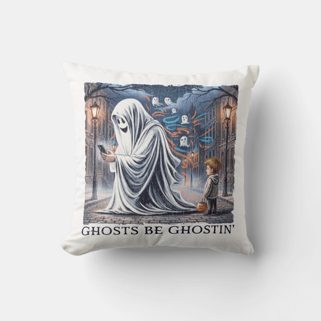 Coussin Ghosts Be Ghostiln' (Recto)