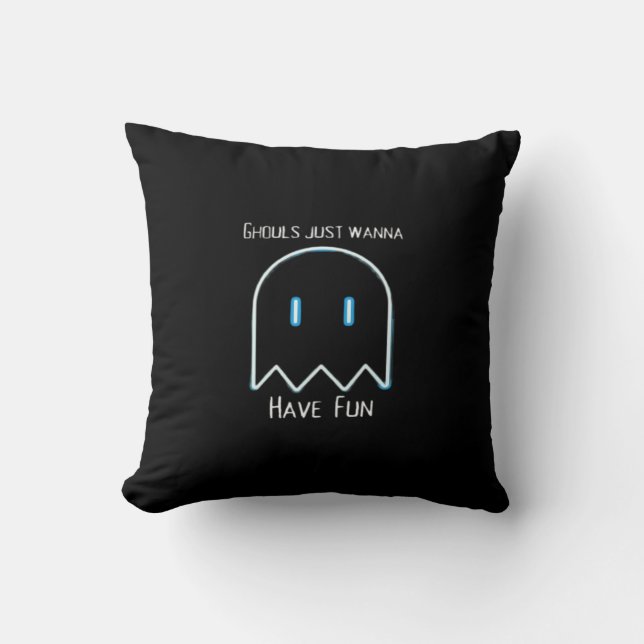 Coussin Ghouls veut juste s'amuser - Halloween Saison (Recto)