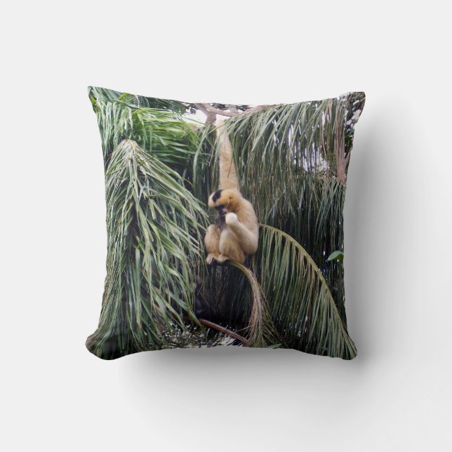 Coussin Gibbon Singe Juste Chillin, Lancer Cushion (Recto)
