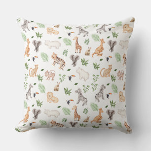 Coussin gibier Animal With Jungle Tree