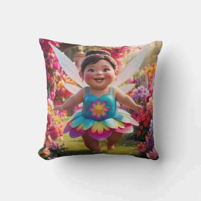 Coussin Giggles de fée de bébé (Recto)