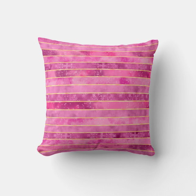 Coussin Gilded Pink Cosmic Tapestry (Recto)