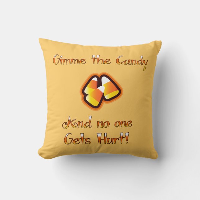 Coussin Gimme la sucrerie (Recto)